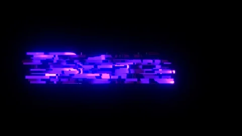 Cool glitch TRACING text animation background logo seamless loop New quality Stock Footage 99955738