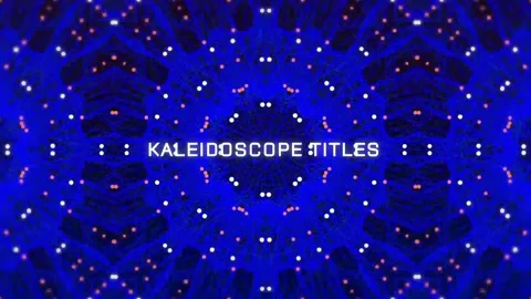 Cool Glowing Kaleidoscope Titles Stock After Effects