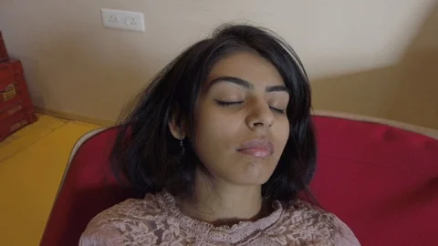 Cool good-looking young couple chilling together Video stock 112865355