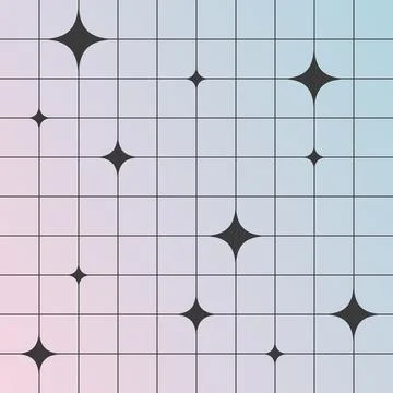 Cool gradient background in y2k and groovy style. Trendy square design temp.. Illustrazione stock