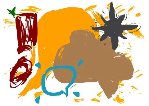 Cool Graffiti speech bubble background. Messaging sign street art decoratio.. Illustrazione stock