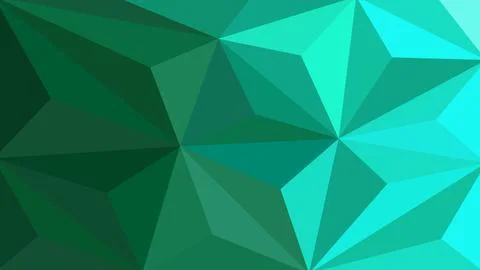 Cool Green Poly Abstract Background Stock Illustration