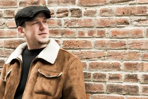 Cool Guy Brick Wall Stock Photos