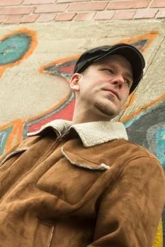 Cool Guy Graffiti Stock Photos