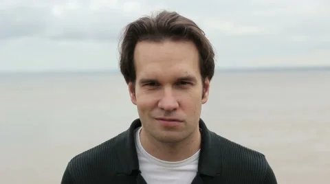 Cool Guy Posing on Camera and Smile 스톡 동영상 53830211