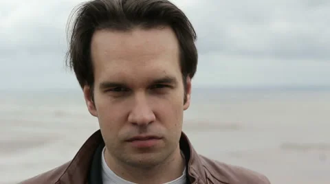 Cool Guy Posing on Camera and Smile 스톡 동영상 53831293