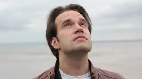 Cool Guy Posing on Camera and Smile 스톡 동영상 53834396