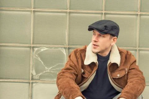 Cool Guy Relaxing Foto stock