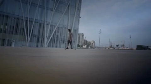 Cool guy skating Stock Footage 20487892