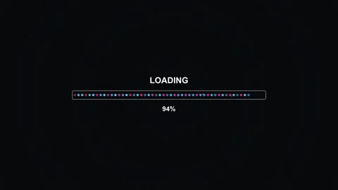 Cool hexagon grid progress bar animation showing loading process with color.. Video stock 326936698