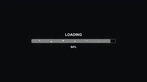 Cool hexagon grid progress bar animation showing loading status in a digita.. Stock Footage 326937139