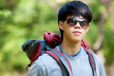 Cool Hiker Foto stock