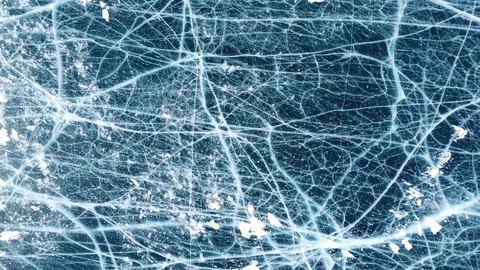 Cool Ice Patterns Stockbeeldmateriaal 129607216