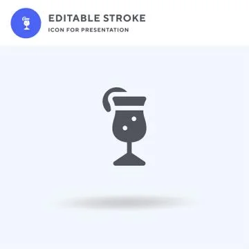 Cool icon vector, filled flat sign, solid pictogram isolated on white, logo i Illustrazione stock