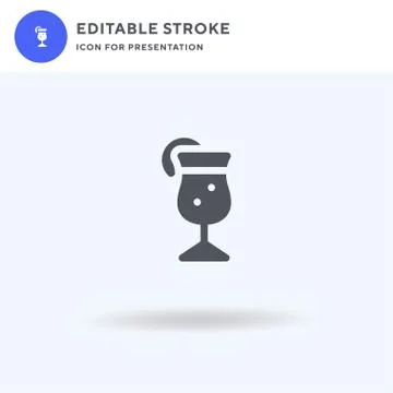 Cool icon vector, filled flat sign, solid pictogram isolated on white, logo Illustrazione stock