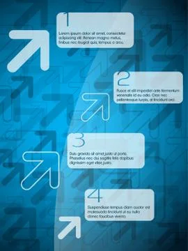 Cool infographics with arrows Stock Illustration