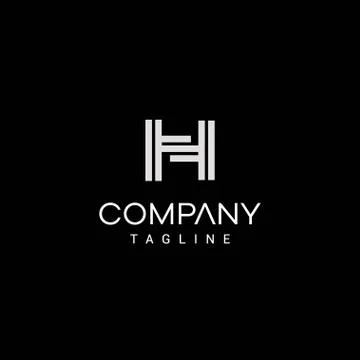 Cool initial H logo Stock Illustration