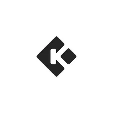 Cool initial k logo Stock Illustration