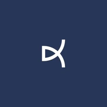 Cool initial K logo Stock Illustration