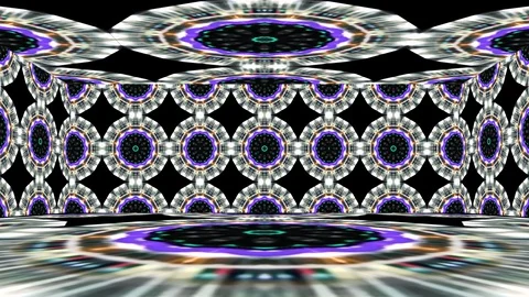 A cool kaleidoscope for use as an equalizer Stock Footage 129417613