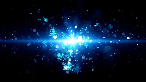 Cool Light Snow Flakes Stock Footage 92338135