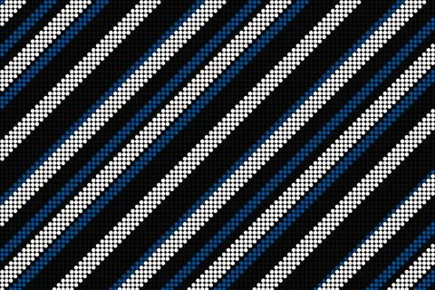 Cool linear pattern in black blue and white Foto stock