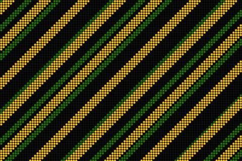 Cool linear pattern in black green and yellow Stock Illustration