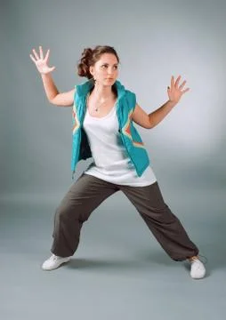 Cool looking dancer posing . Stock Photos