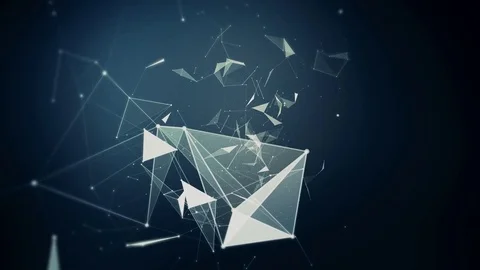 Cool looking Plexus particles Stock Footage 78203557