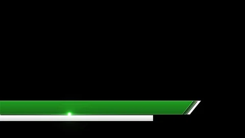 Cool Lower Third Dark Green Stock-Footage 95869315