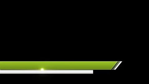 Cool Lower Third Green Stock-Footage 95869318