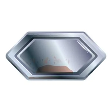 Cool metal game asset button with a progress bar increasing Stock Illustration