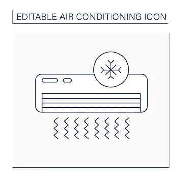 Cool mode line icon Stock Illustration