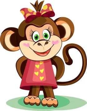 Cool monkey smiles Stock Illustration