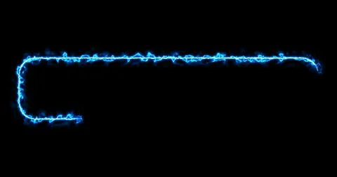 Cool neon blue colored lower third. Animated cool designed neon blue colore.. Stock Illustration