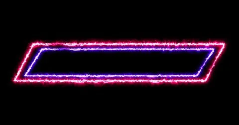 Cool neon lower third in high resolution. Cool color neon lower third for a.. Stock Illustration
