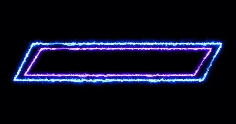 Cool neon lower third in high resolution. Cool color neon lower third for a.. Stock Illustration