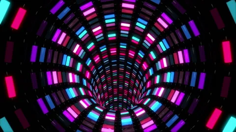 Cool Neon Tunnel Motion Background Stock-Footage 57262181