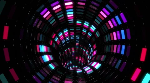 Cool Neon Tunnel Motion Background Stock-Footage 57263196