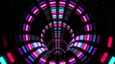Cool Neon Tunnel Motion Background Stock-Footage 57276469