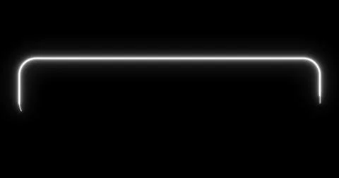 Cool neon white colored lower third. Animated cool designed neon white colo.. Stock Illustration