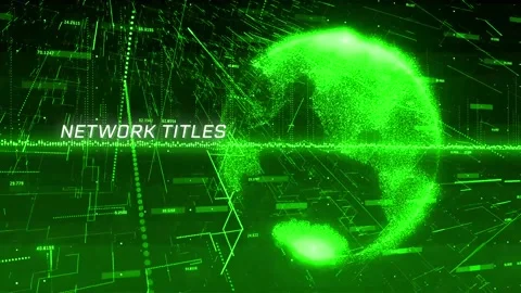 Cool Network Connection Titles Stock After Effects