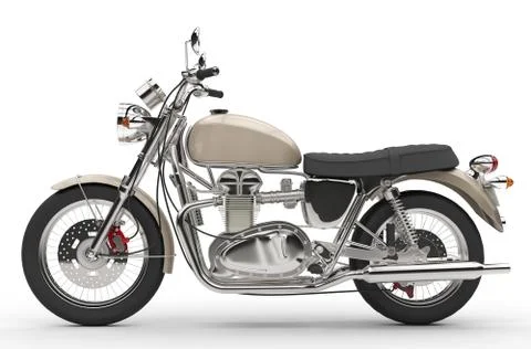 Cool Old Bike Stock Illustration