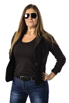 Cool older chick Stock Photos