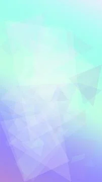 A cool pastel triangle abstraction flows in mint and blue tones with soft h.. Stock Illustration