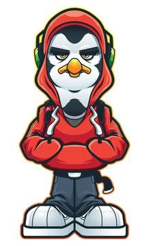 Cool Penguin Swag Stockillustratie
