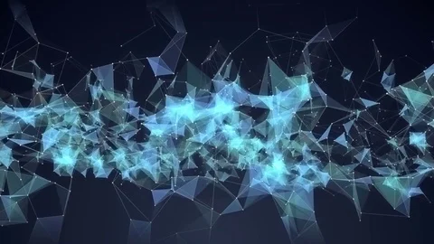 Cool Plexus Abstract Loop Animation Video stock 70796540