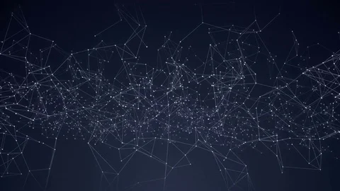 Cool Plexus Lines Only Loop Animation Video stock 70798199