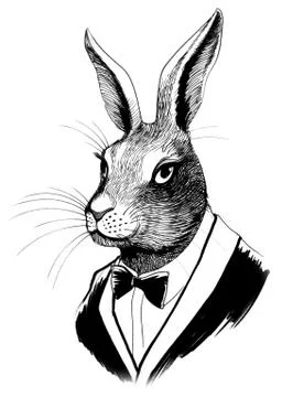 Cool rabbit Stock Illustration