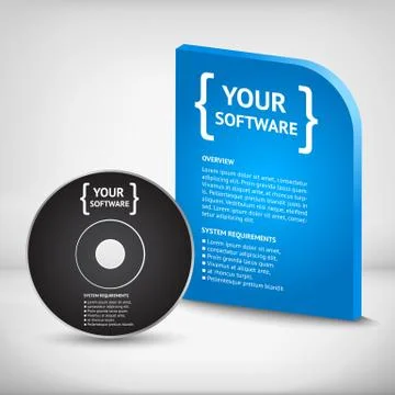 Cool Realistic Case for DVD Or CD Disk Stock-Illustration